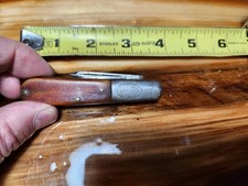 Barlow Vintage Retro Pocket Knife 2 Blades Sharp Stainless Steel Wood Handle