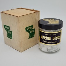 Vintage English Dry Martini Rocks For Stone Dry Martinis With Box Burrocraft
