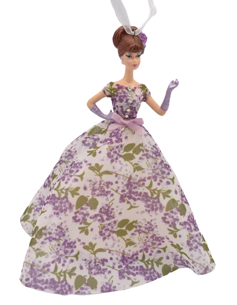 Hallmark Ornament 2020 Barbie Violette Porcelain and Fabric eBay