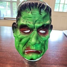 VINTAGE HALLOWEEN COSTUME MASK FRANKENSTEIN Made BY DOLGEN22641701F1