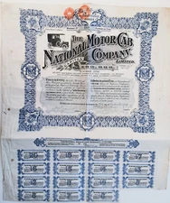The National Motor Cab Company 25sh 1909 GB/UK Taxi / Car / Automobile Producers