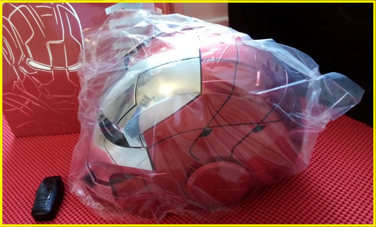 CASCO MARVEL IRON MAN MK5 MOTORIZZATO TELECOMANDO COMANDI VOCAL ELMETTO TOUCH ..