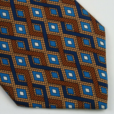 MBP New York Mens Neck Tie 3D Geometric Zig Zag Pattern 57''x4'' Modern Power