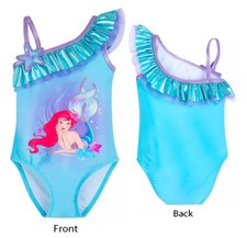 Disney Store Ariel Swimsuit One Piece for Girls Size 2, 3 UPF 50 UV Protection