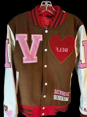 Jacket Wool Varsity Style XS Head Attire SELF LOVE  Y2K Baddie Streetwear Trendy