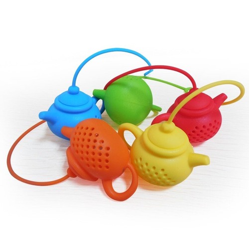 Creative Teapot-Shape Tea Infuser Strainer Tea Filter Reusable Silicone Teaware - Picture 16 of 28