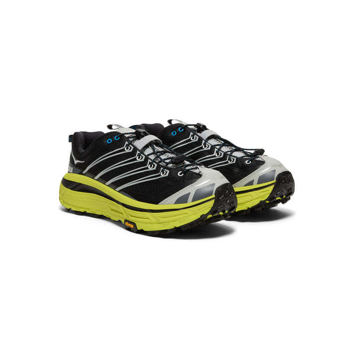 1141572-BHK Hoka Mafate Three 2 Black Yellow (Men display picture 2