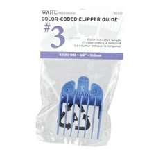 Wahl 3134-803 #3 Color-Coded Clipper Guide 3/8" 10mm Comb Attachment Blue NEW