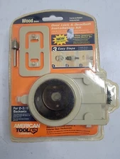 Door Lock Deadbolt Install Kit Wood Doors American Tools Hole Saw New in Box
