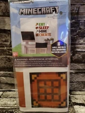 Minecraft Peel & Stick Eat Sleep Mine Create Quote Wall Decal RMK5007SCS NEW