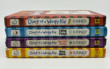 Lot of 4 Diary of a Wimpy Kid Books Hardcover 4 5 6 plus Greg Heffley's Journal