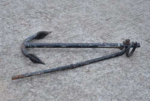 old vintage iron boat fisherman anchor 60 cm / 4.6 kg - FREE POSTAGE - Picture 2 of 6