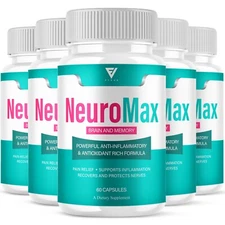 (5 Pack) NeuroMax Brain and Memory Support, Neuro Max Capsules (300 Capsules)