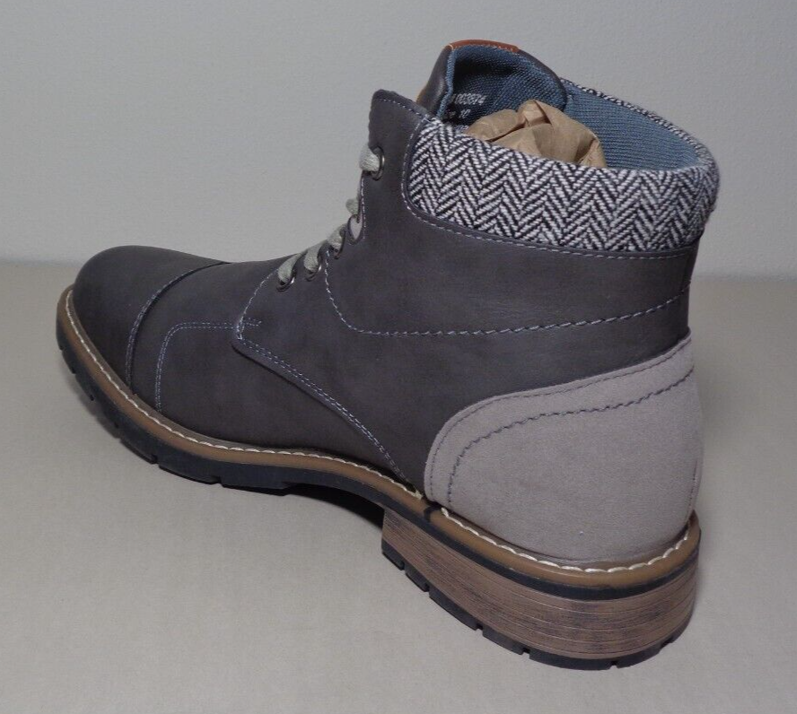 Vance Co. Size 10 M / MANZO / Grey / Ankle Boots / New Men display picture 2