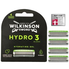 NEU OVP Wilkinson Sword Hydro 3 - 4 Ersatzklingen Herren Klingen Rasierklingen