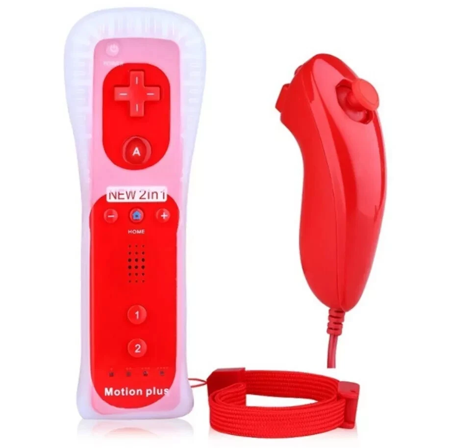 NEW Motion Plus Remote Controller + Nunchuck for Nintendo Wii / Wii U Console - Image 3 of 4