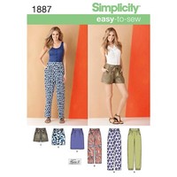 Simplicity 1887 Damenhose Schnittmuster GrößEn 6-16 & 16-24