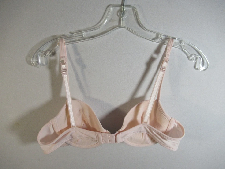 Sujetador push up acolchado vintage Lily of France 36A rosa con aros 1744 Foto 3 de 4