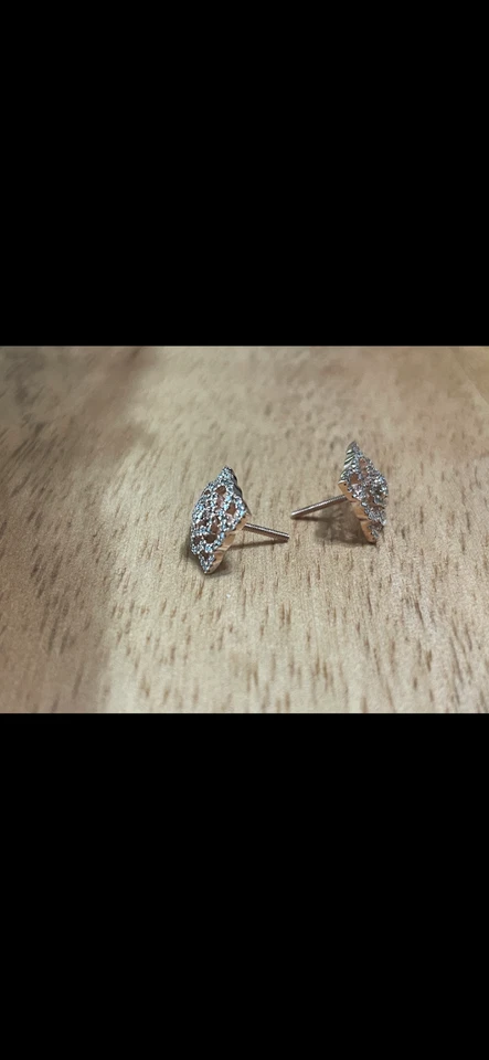 rose gold earrings - Image 4 of 4