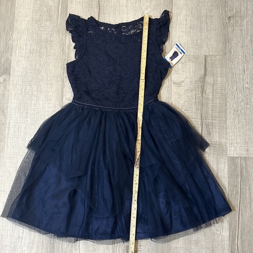 NWT Zunie Girl Girl's All Occasion Lightweight Lace Knee Length Dress Size 10/12 - Picture 17 of 18