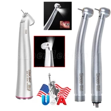 Dental High Speed LED Handpiece 1:4.2 Increasing 45° Fiber Optic Contra Angle OR