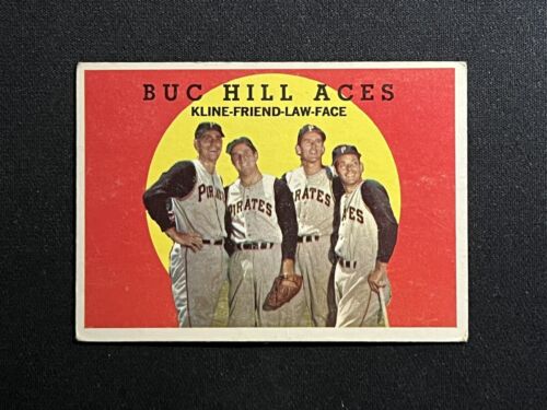 1959 Topps #428 BUC HILL ACES Pittsburgh Pirates EX - Photo 1/3
