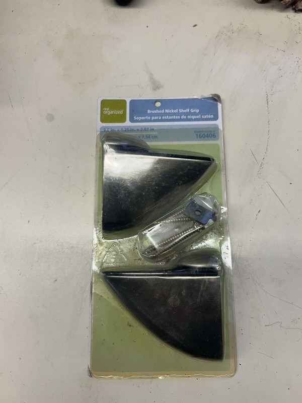 Brushed Nickel Shelf Grip Real Organized #160406 Free Shipping