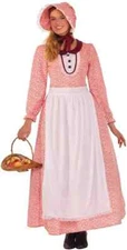 PIONEER WOMAN PRAIRIE COSTUME HISTORICAL COLONIAL AMISH 3 PIECE ADULT STANDARD