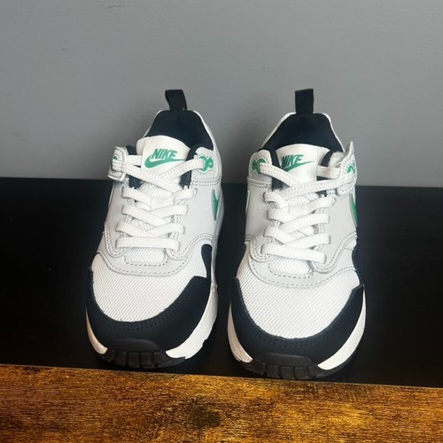 Nike Air Max 1 EasyOn White Stadium Green Sneakers Size 10c DZ3308-108 - Picture 3 of 10