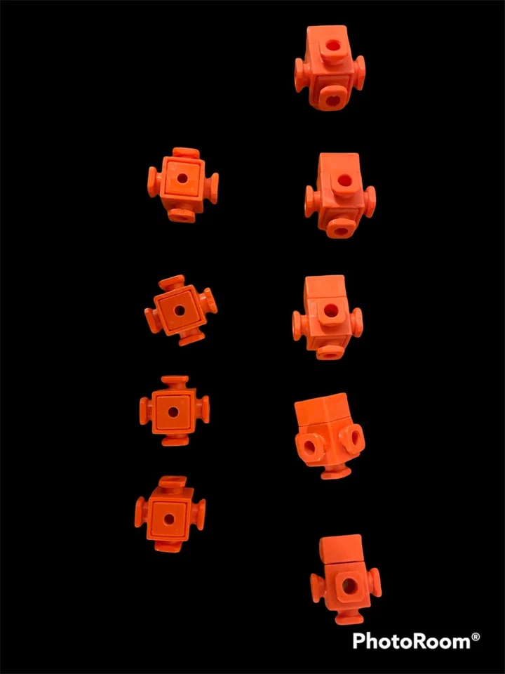 Fisher Price Construx Lote de 14 Hojas Naranja Grandes + Conectores Nudos USADOS X-X Foto 3 de 4