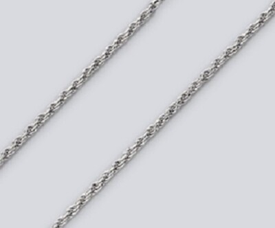 Rope Chain Necklace 30 inch* wide) Sterling Silver