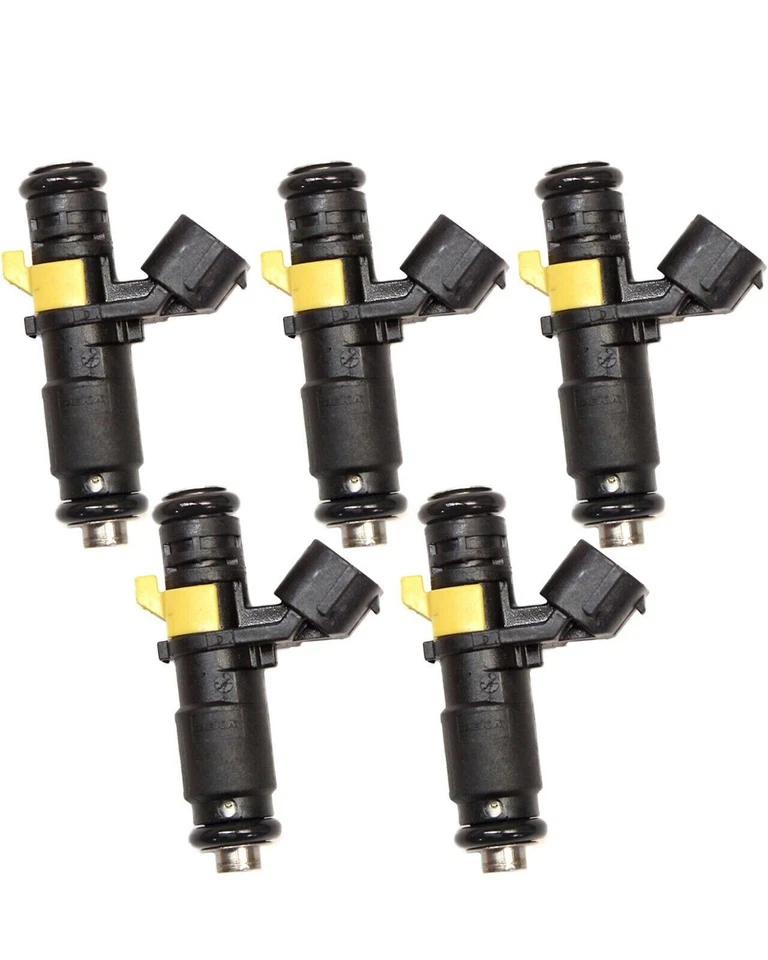 Nuevo inyector de combustible 5 piezas FJ892 para Volkswagen Jetta Beetle Rabbit 2005 2006 2007 Foto 2 de 4