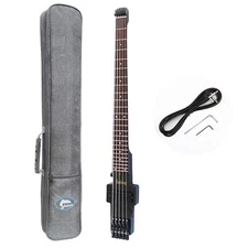 Travel Bass Guitar Electric Headless Bass 5 Strings Electric Bass with Gigbag