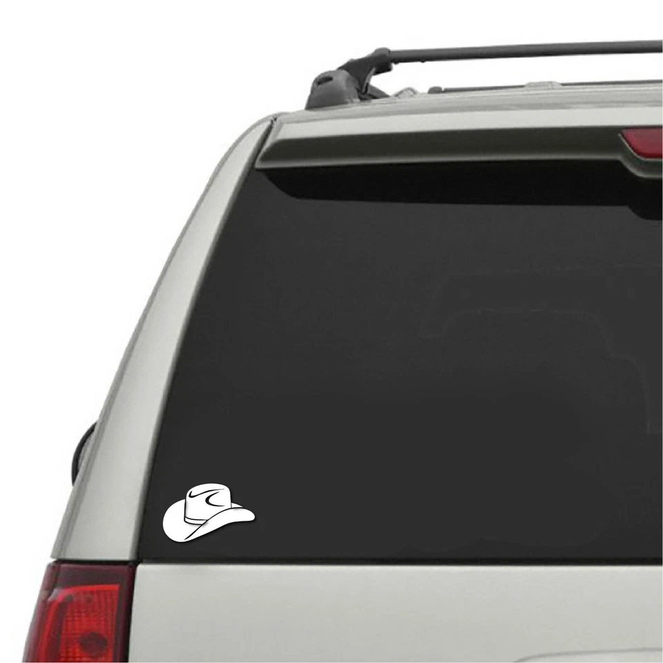 Cowboy Hat Decal STICKER VINYL DECAL WESTERN COUNTRY YEE YEE SOUTH KICKER - Image 2 of 4