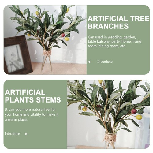 4 Pcs Artificial Olive Branch Wedding Centerpiece Table Decorations - 第 4/12 張圖片