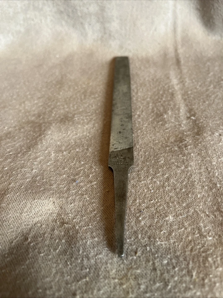 Vintage Nicholson Made in The USA 8"  Smooth Mill File Rounded Back Flat Front - Image 3 of 4