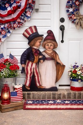 Boardwalk Originals Charming Vintage Americana Couple Decor 36 x25  Reproduction