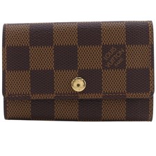 LOUIS VUITTON Multicles6 Key Holder N62630 Brown Damier canvas unisex