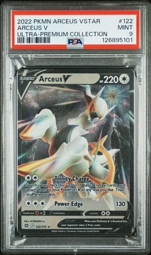 2022 POKEMON ARCEUS VSTAR ULTRA-PREMIUM COLLECTION #122 ARCEUS V PSA 9