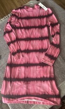 Alice & Olivia Dress Size 6 Pink Striped NWT