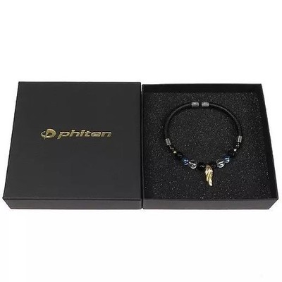 Phiten Yuzuru Hanyu RAKUWA Silber Flügel Gold Armband Halskette Free Size