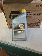 NAPA FULL SYNTHETIC Motor Oil SAE  OW-16  12-Quarts NEW (E)