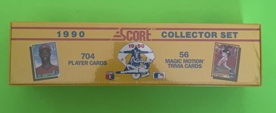 Score 1990 MLB Baseball Collector Set Sealed Box 760 Cards Magic Motion