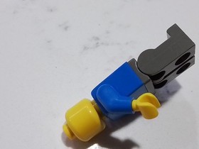 LEGO Red Vest and Zipper Moustache Train Worker Minifigure 4553 trn055