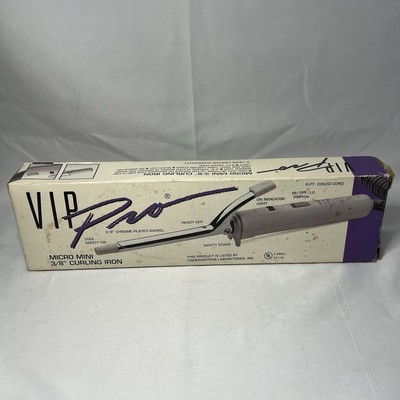 Vintage Pro Star Micro Mini Curling Iron 3/8'' Chrome Barrel Small Curls