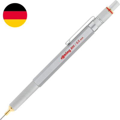 Rotring 800 Druckbleistift Mit Einzug | 0,5 Mm | Silber