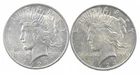 1924 & 1924 & Peace Silver Dollar $1 Bullion Collection Lot *875
