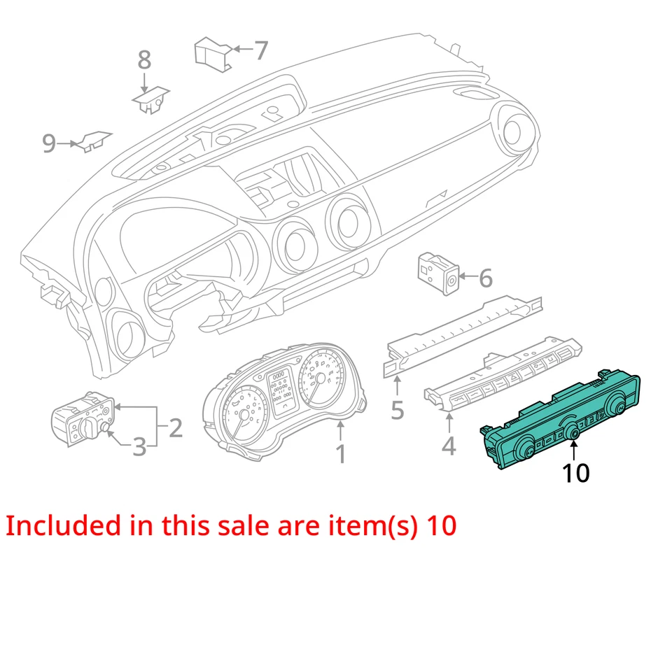 温度控制 双区 Climatronic 适合 15-17 奥迪 S3 6815007 — 第 3/4 张图片