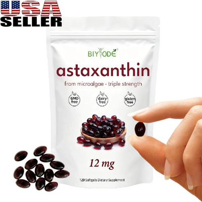 #ad Natural Astaxanthin 12mg 120 Softgels – Antioxidant Immune Support $10.59