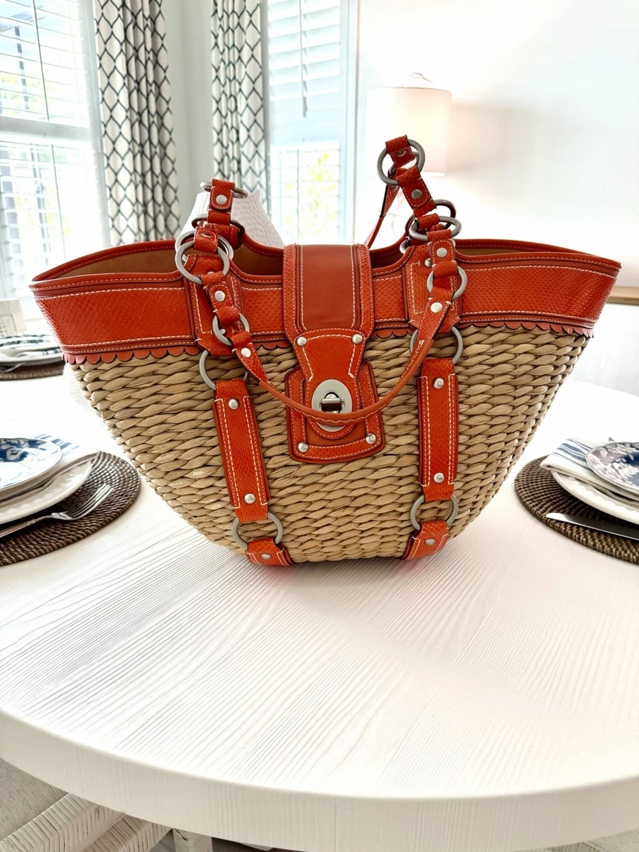 Coach Straw Tote Bags for Women for sale - eBay